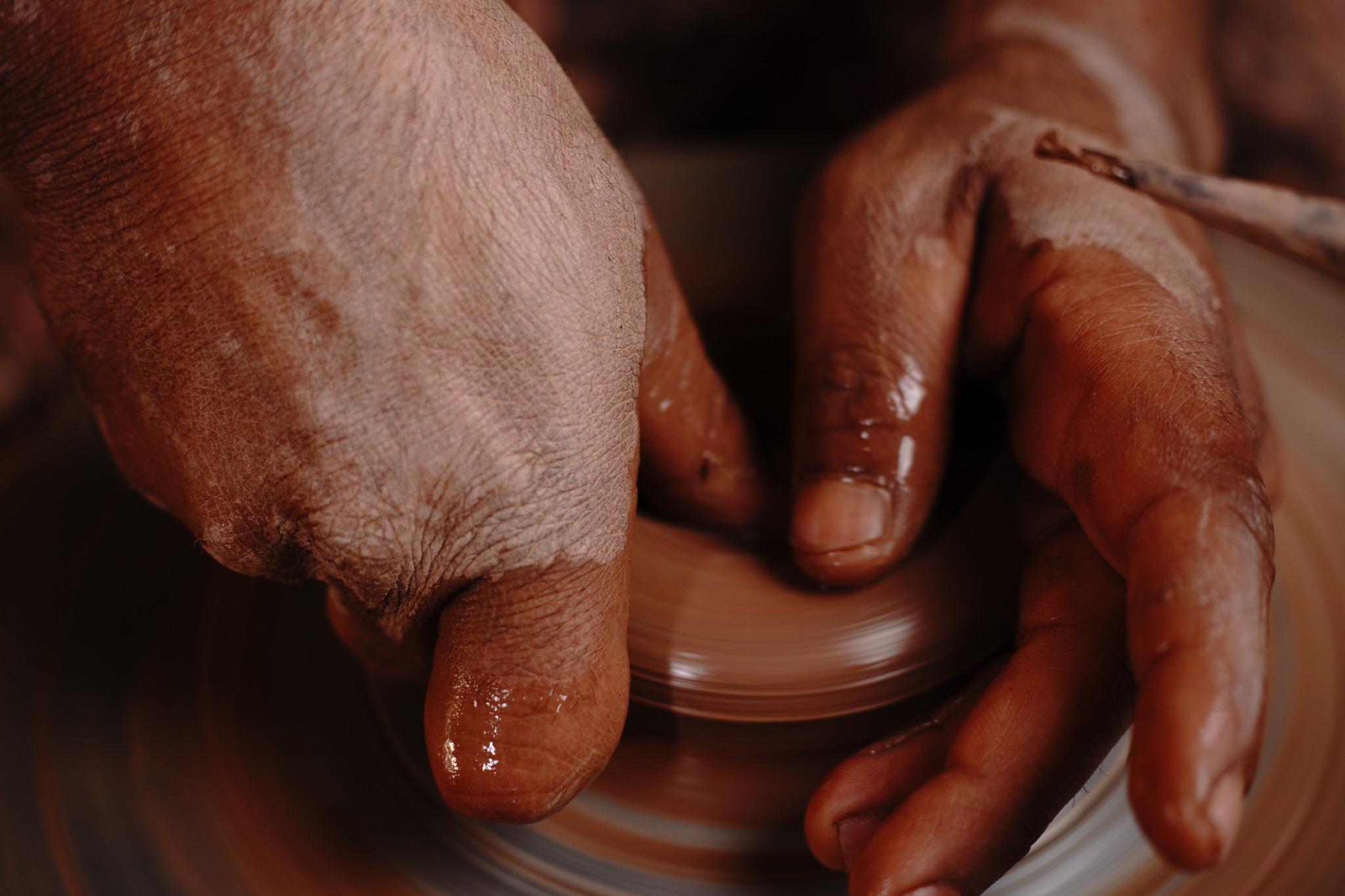 Hands at work